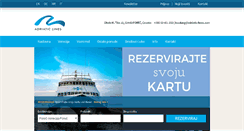 Desktop Screenshot of adriatic-lines.com