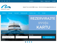 Tablet Screenshot of adriatic-lines.com
